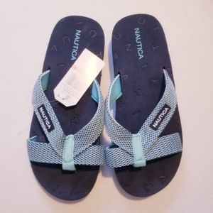 NWT Nautica Seaview mesh Flip flop sandals